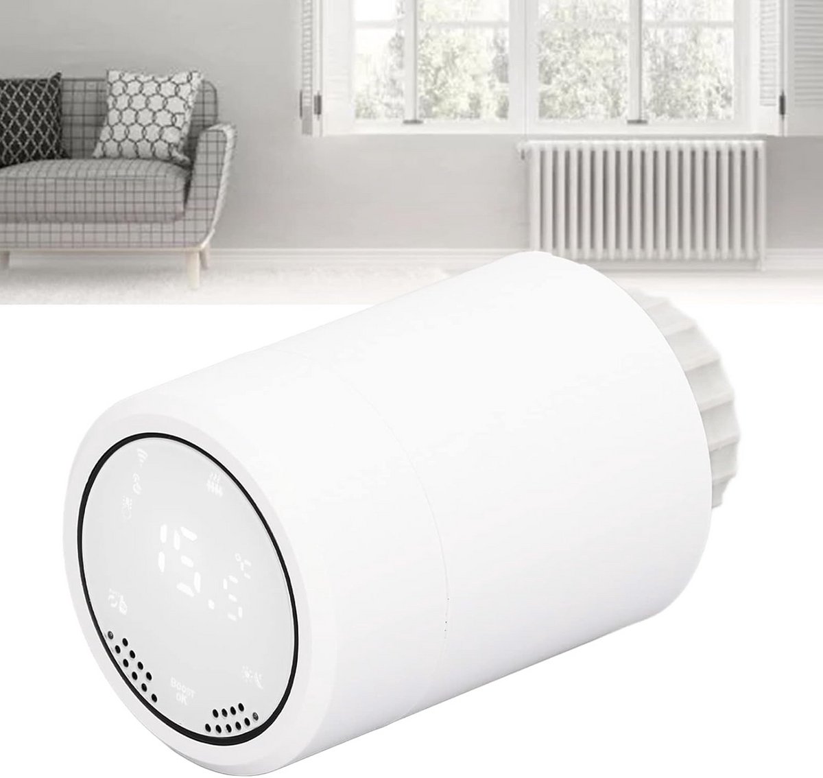 Slimme Thermostaatkraan voor Zigbee Radiator met App Bediening