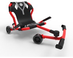 EzyRoller Classic X skelter - Waveroller voor kinderen 4 tot 14 jaar of 99 tot 137 cm - Verstelbare driewieler - Rood