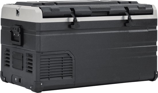 Steamy-E Single Zone Elektrische Compressor Koelbox - Single Zone - 77 liter - 12V en 230V - voor auto en camping - Zwart van Merkloos — afbeelding 2