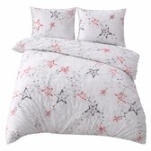 Zeemeermin Dekbedovertrek Regenboog Roze Zeemeermin Staart Ontwerp Dekbed Cover Dubbel 3 Stuks voor Meisjes Slaapkamer Zeemeermin Decor Beddengoed Set Aquarel Zeemeermin Print Bed Cover met