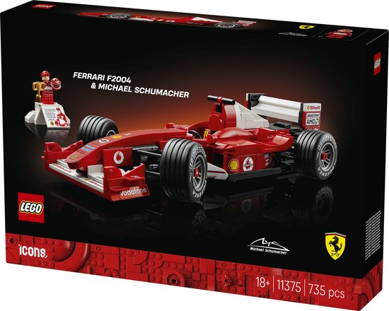 LEGO Icons Ferrari F2004 en Michael Schumacher - 11375