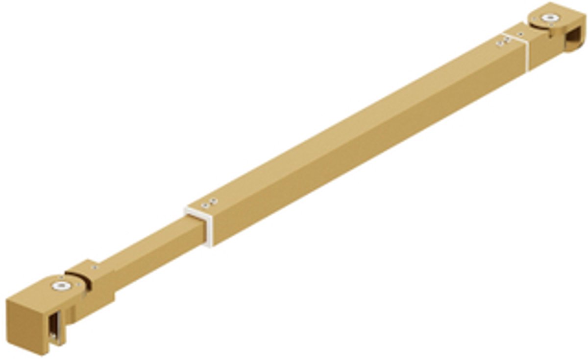 Fortifura Galeria - verstelbare stabilisatiestang - 73-120cm - Geborsteld Messing PVD (Goud)