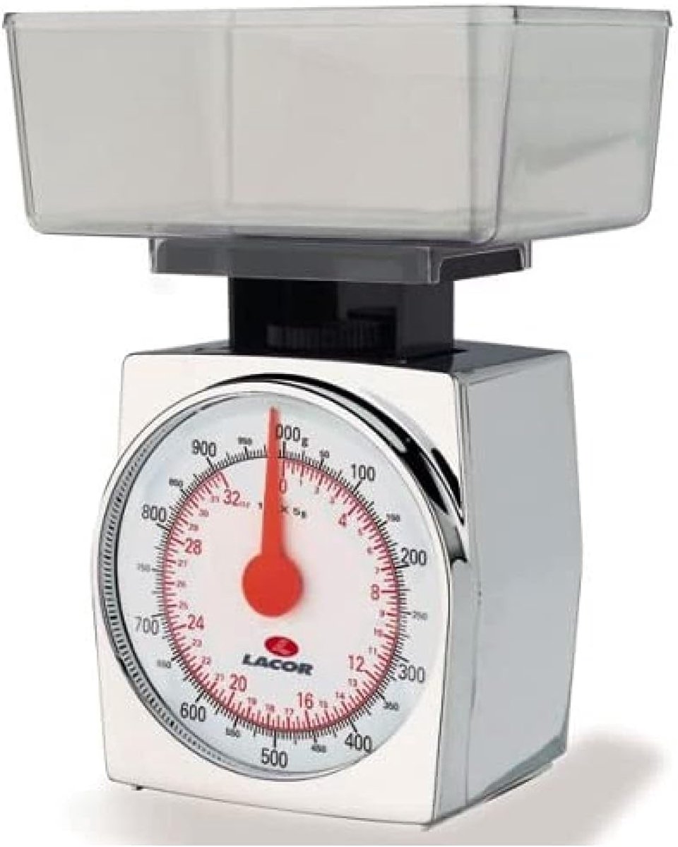 Digitale Keukenweegschaal 1 kg Nauwkeurig met 5 Gram Precisie - Verchroomd