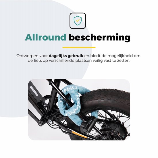 Voltano ART2 Kettingslot Pro - Ice Blauw - 110 CM - ART 2 Slot van Voltano — afbeelding 4