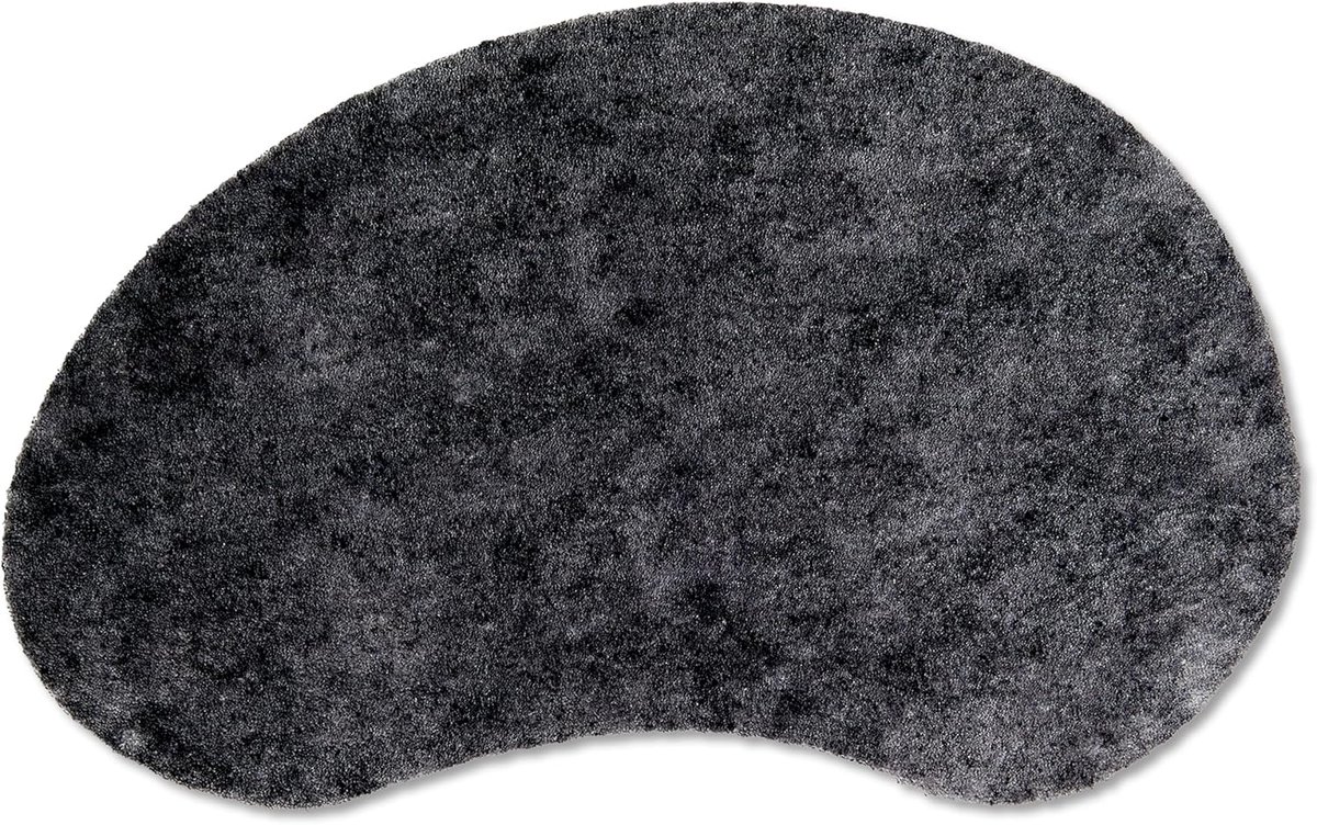Famanu Zachte schoonloopmat puur en zacht donkergrijs nier 62 x 92 cm wasbare keukenmat voor binnen deurmat duurzaam tapijt Anthracite