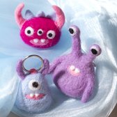 Creativ Company Mini Hobbyset Naaldvilten 3 Monsters diverse kleuren
