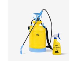 Drukspuit 5 liter - PRO (bestand tegen azijn en zuren) - TWC - zuurbestendig - SET incl. 600ml sprayer