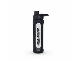 Glazen Shaker - Zwart - Proteine - Gym - Sportschool - Powerstrap