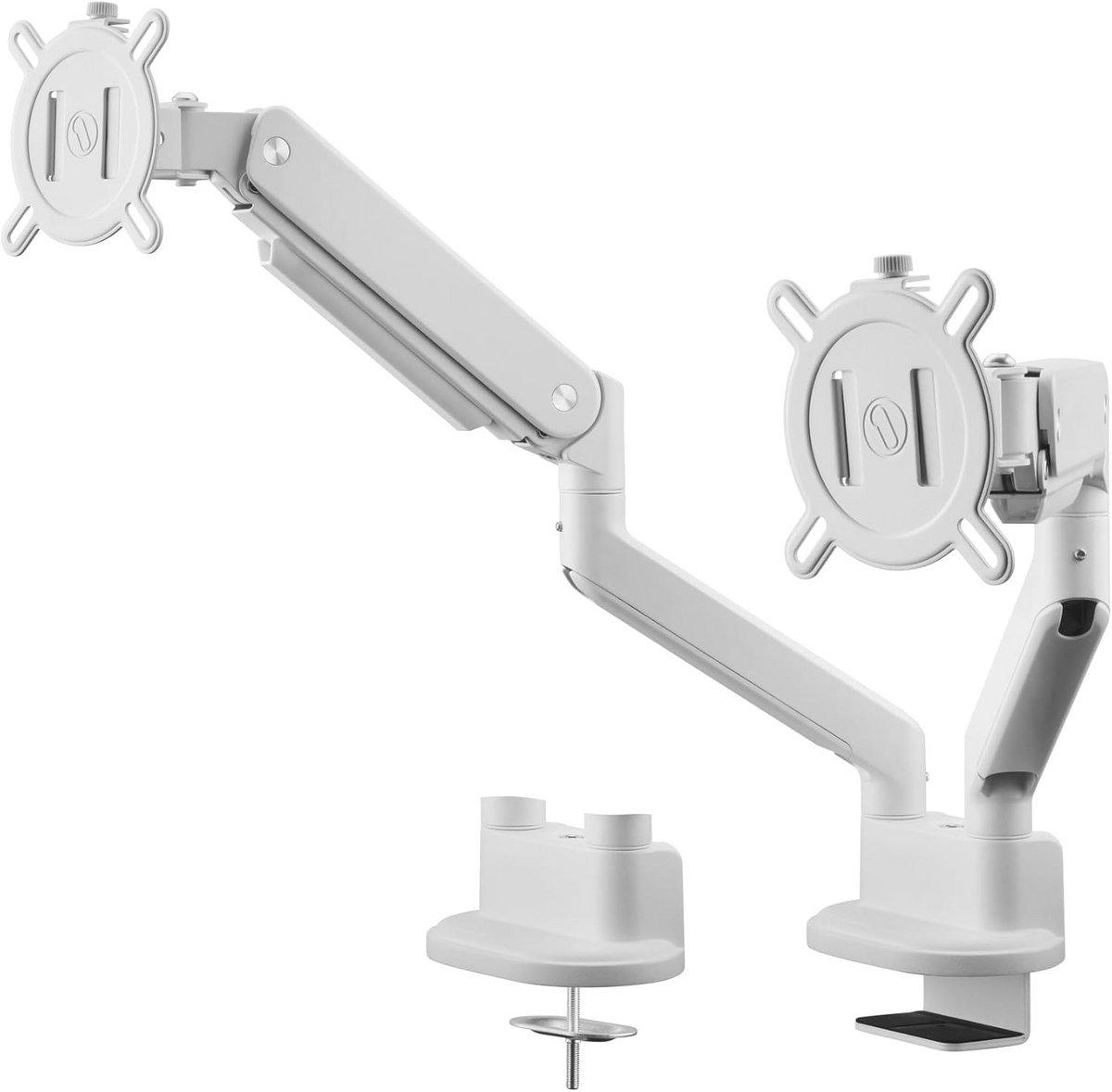 Universele Dubbele Monitorarm voor Twee Schermen - Flexibel en Ergonomisch Bureau-ontwerp