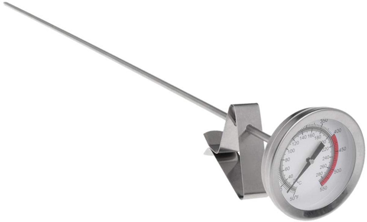 Direct Afleesbare Kookthermometer RVS – Voor Frituren, BBQ en Oven