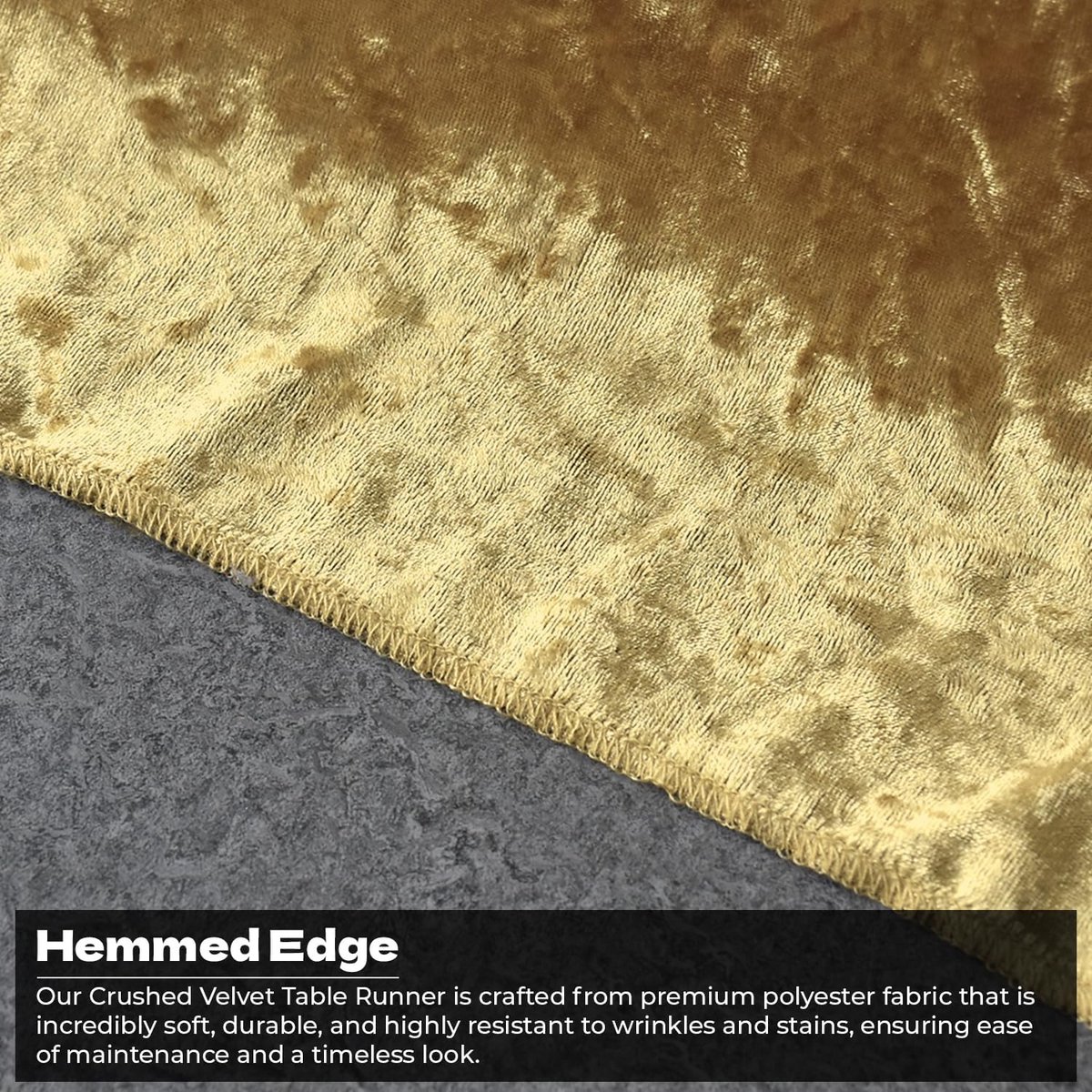 Set van 5 Luxe Goud Fluweel Tafellopers 33x274cm - Zacht & Wasbaar voor Feestdecoratie