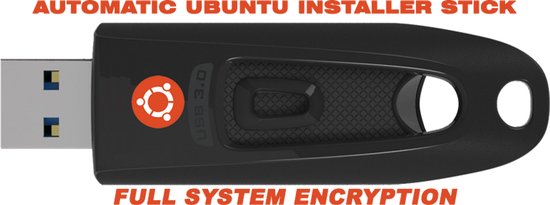 Ubuntu 24.04 Custom Usb Automatische installatie stick met volledige versleuteling (encryptie).