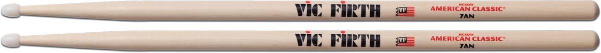 Vic Firth 7AN American Classic Nylon Tip Hickory 7A drumstokken
