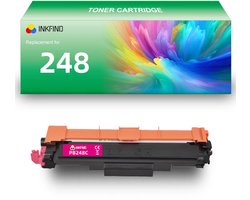 INKFIND TN248 Magenta tonercartridge compatibel met Brother TN248 TN-248 Magenta toner cartridge - 1-pack Magenta