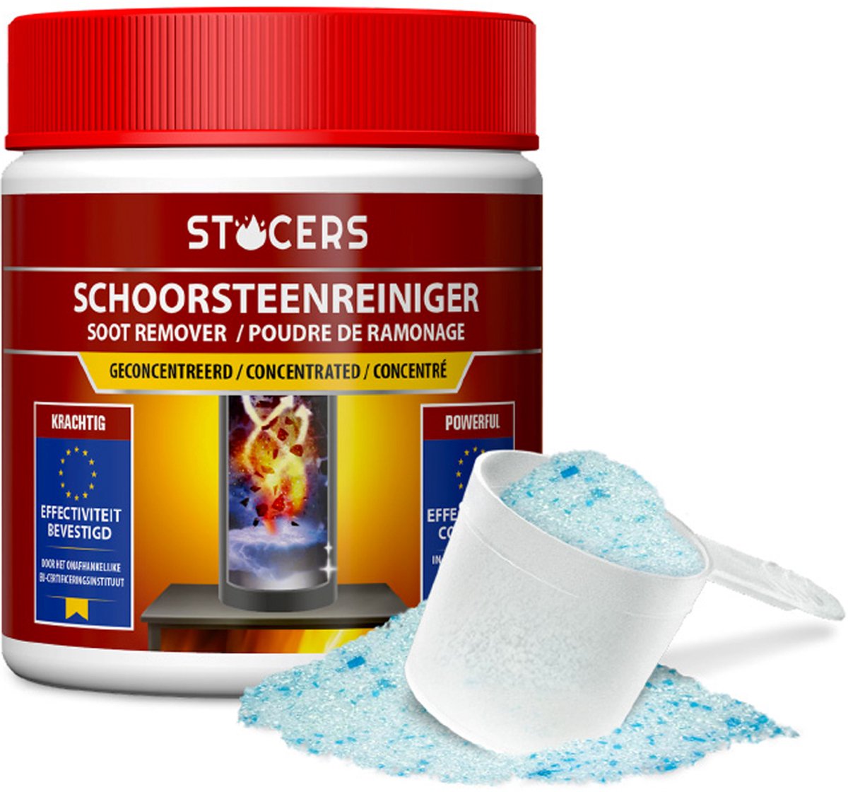 Schoorsteenreiniger | Reinigingspoeder voor schoorsteenvegen | STOCERS