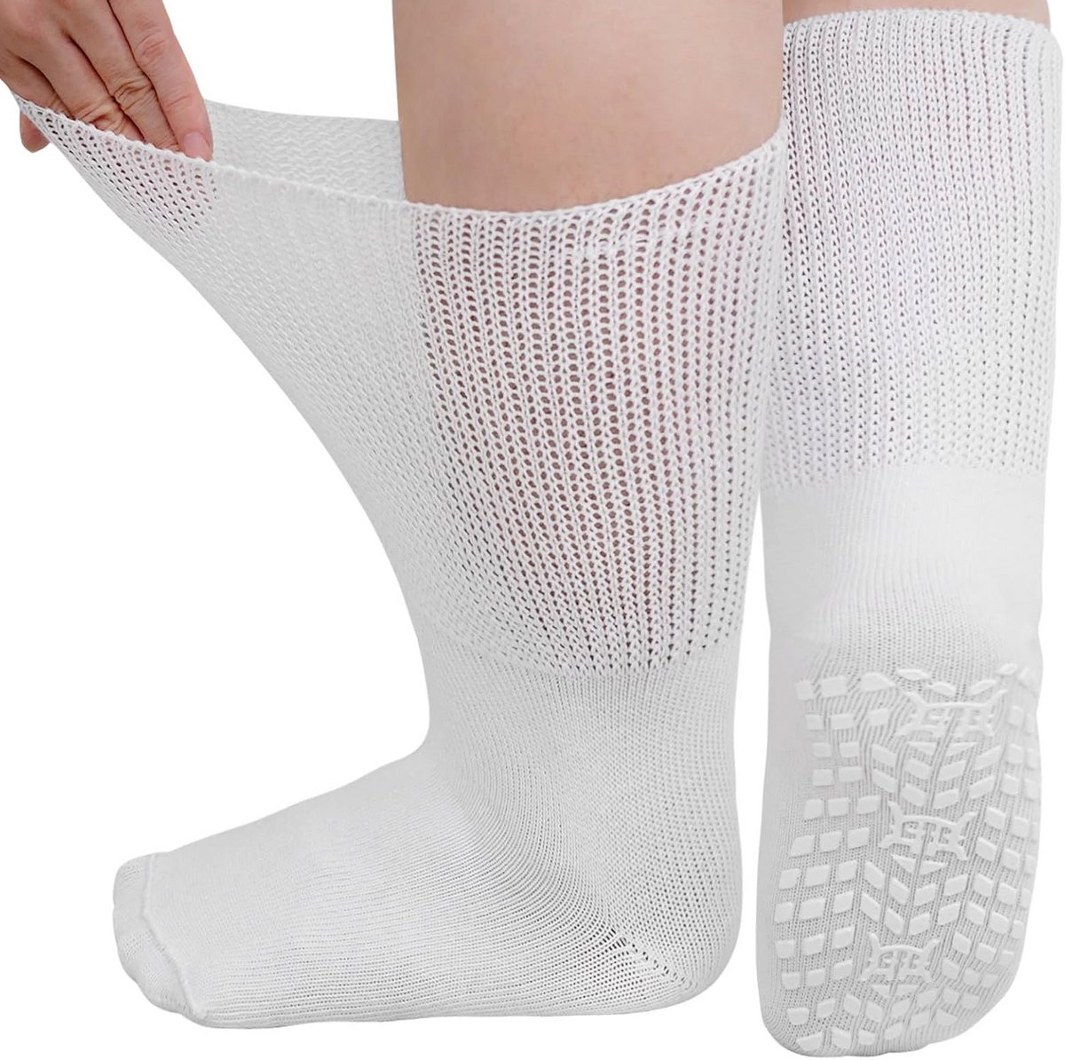 Extra Brede Diabetische Sokken Zonder Elastiek voor Heren en Dames - Anti-Slip Katoen