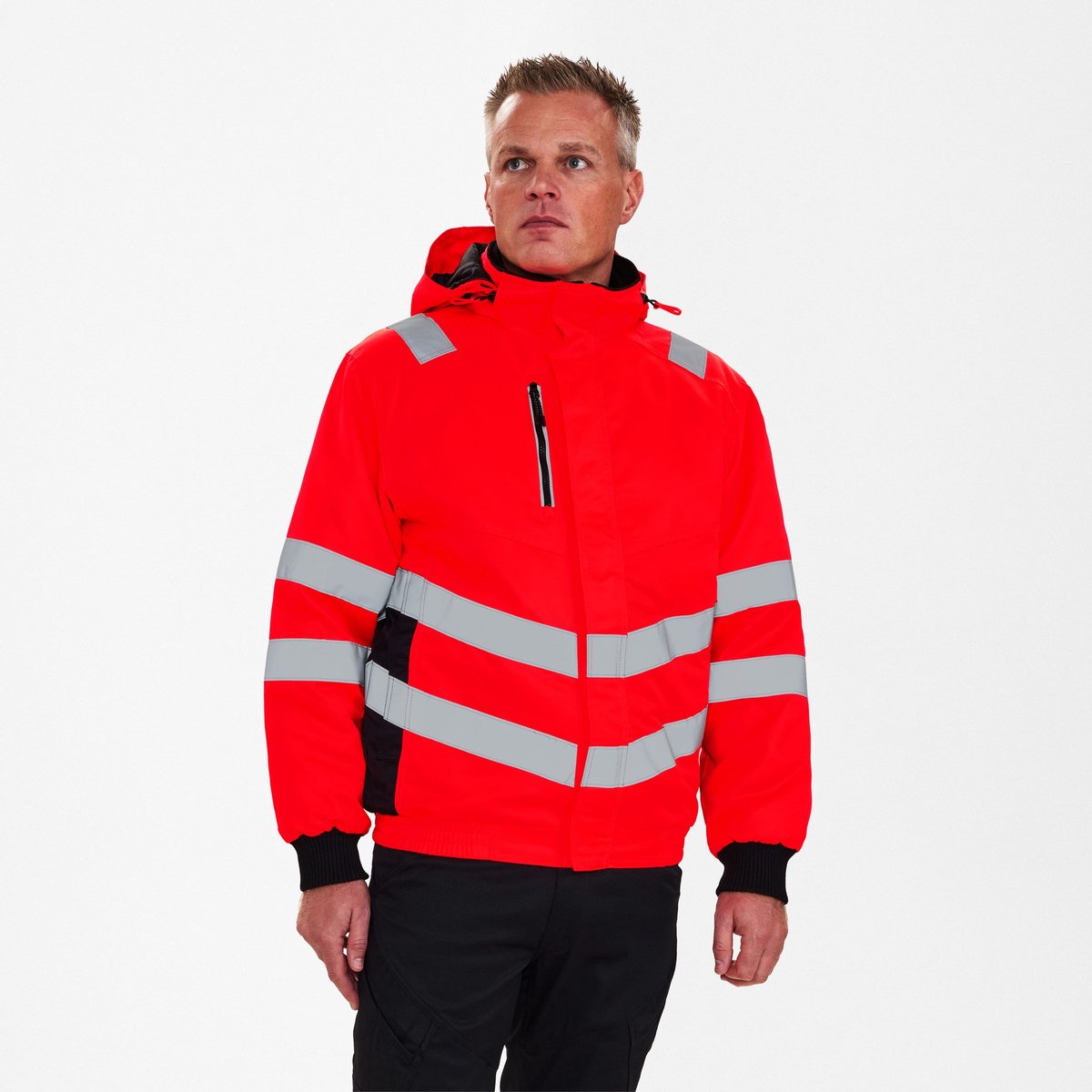 Engel Safety pilot jack 1247-935 - Hi-vis Red / Black - 3XL