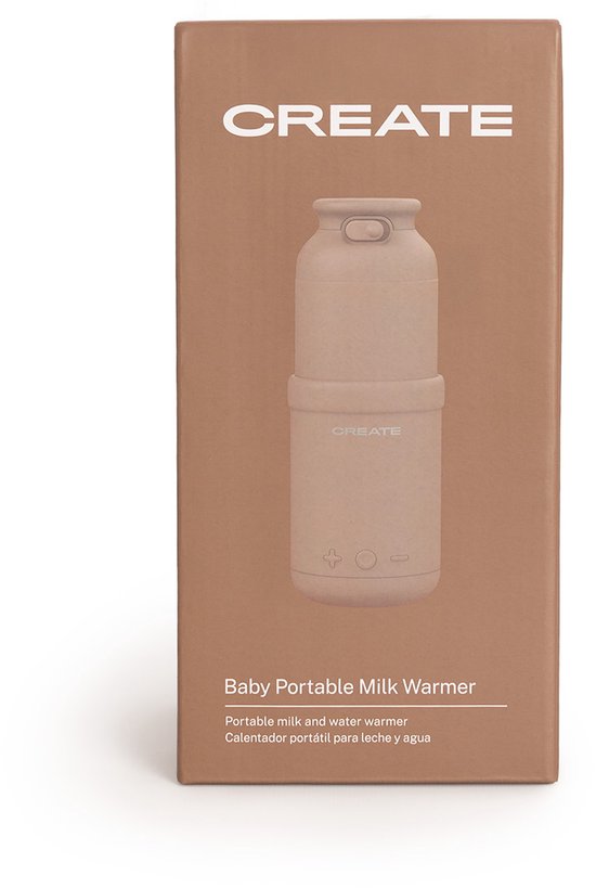 CREATE - Melk- en waterverwarmer voor babyflesjes met temperatuurregelaar - Mokka - BABY PORTABLE MILK WARMER van CREATE — afbeelding 3