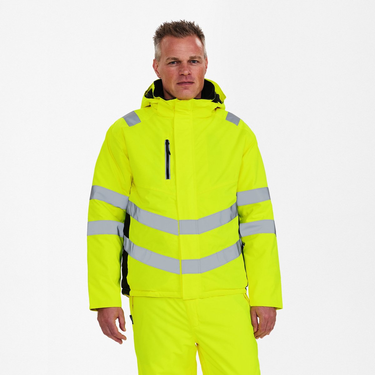 Engel Safety winterjack 1946-930 - Hi-vis Yellow / Black - 3XL