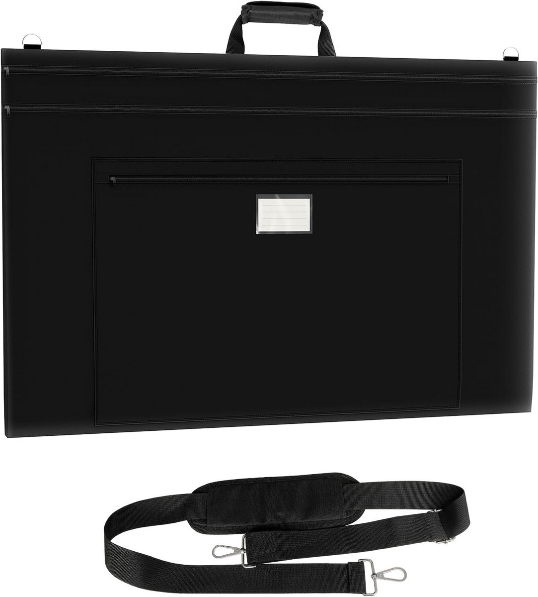 Grote Zwarte Opbergtas voor Tekenbord, Kunstmaterialen en Documenten (66x94.5 cm)