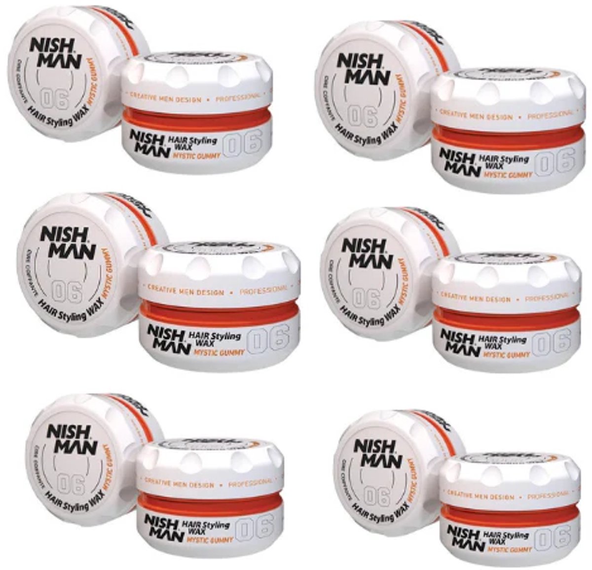 NishMan 06 Hair styling Wax Mystic Gummy - 6 stuks