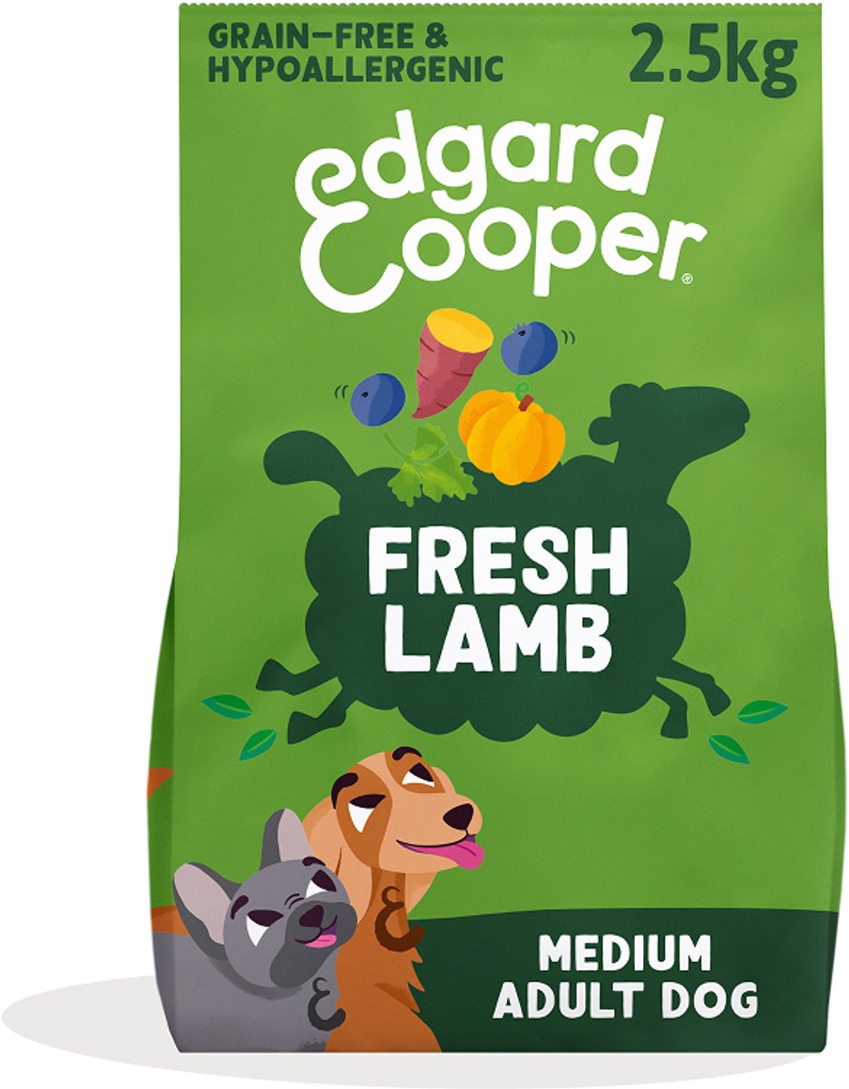 Edgard & Cooper Verse Graslam Brok - Voor volwassen honden - Hondenvoer - 2.5kg