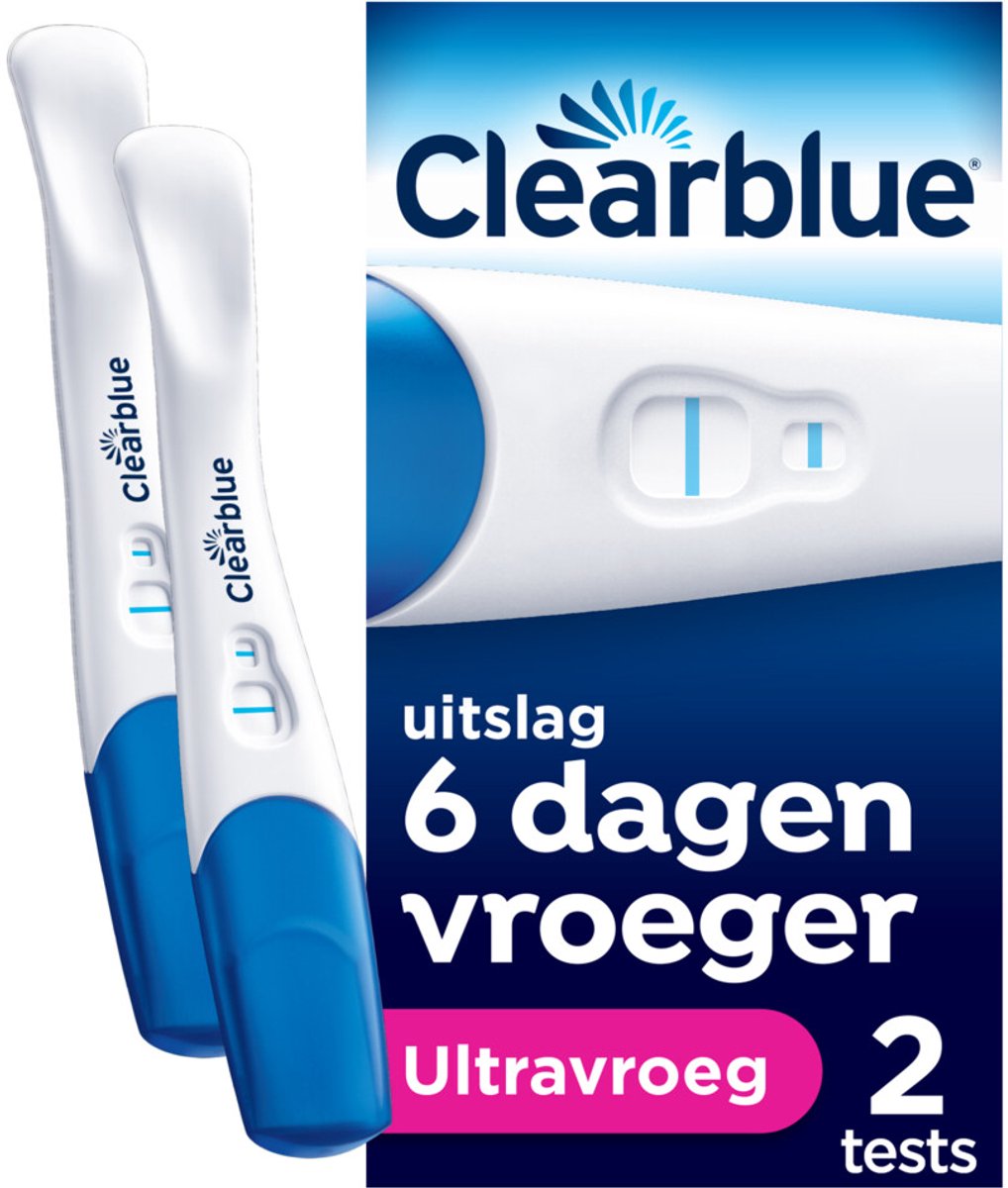 Clearblue Zwangerschapstest Ultravroeg - 2 x 2 stuks - Voordeelverpakking