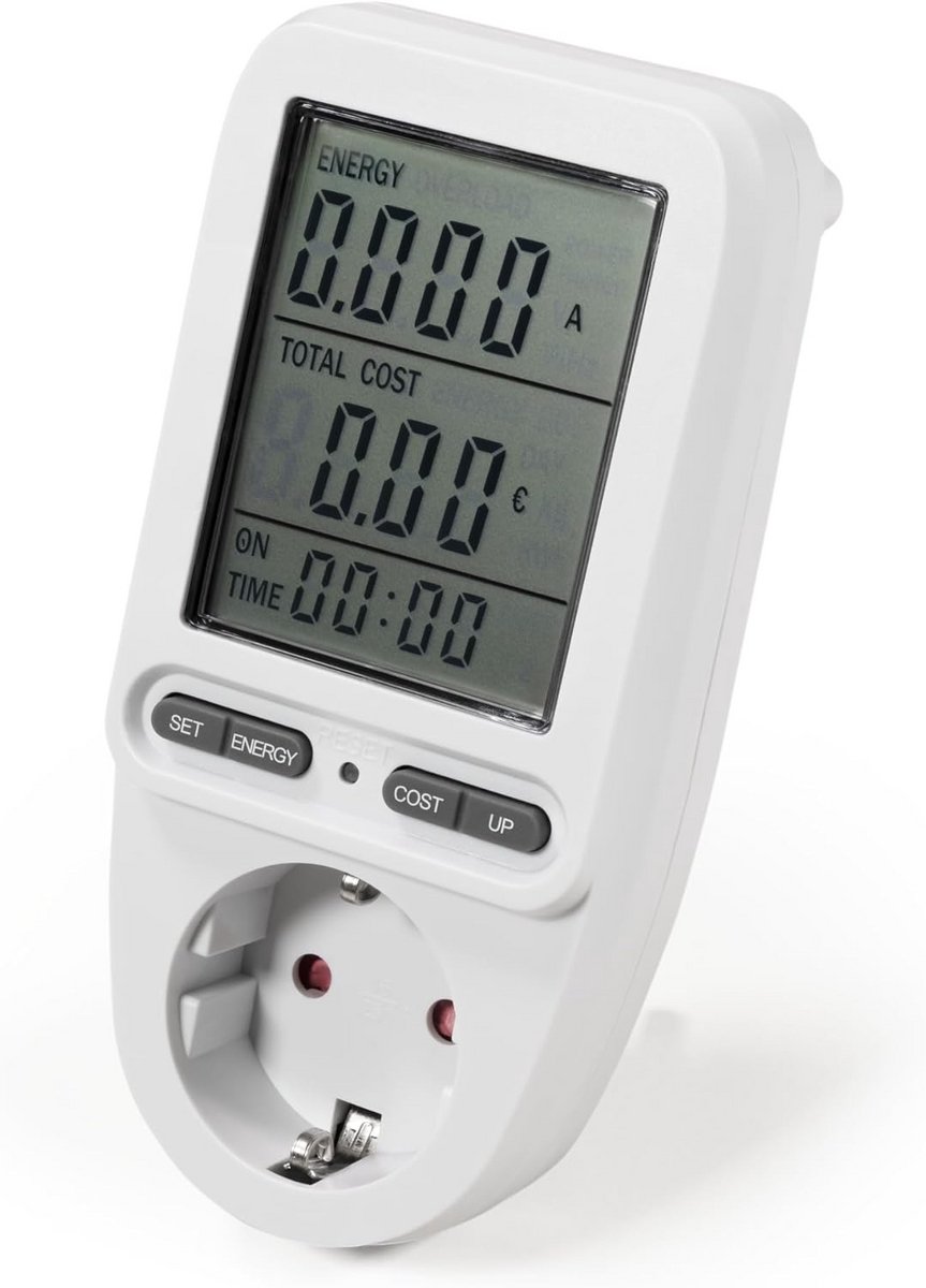 Digitale Stroommeter voor Stopcontact - Energieverbruik Meten en Kosten Inzichtelijk Maken