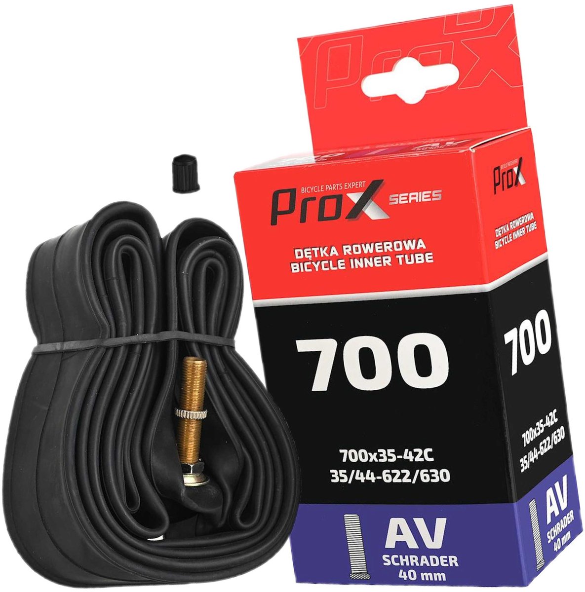 ProX - Fiets Binnenband - 700x35/42C - Auto Ventiel - Volledig Gekarteld