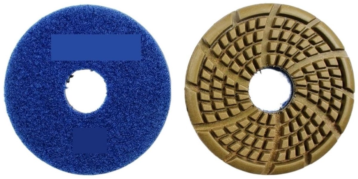 Diamant Vloer Polijstpad - Schuur Disc - Nat Gebruik Polijsten - Spiraal Turbo Type - 3.5 Inch - 800 Grit
