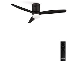 CREATE - Stille 40W plafondventilator met technische ABS bladen in verschillende maten - L - Met licht - Afstandsbediening - WIND CALM
