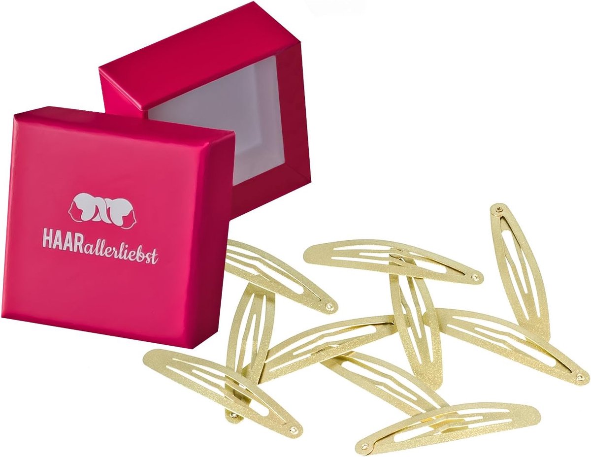 Haarspelden Set - Gouden Spelden - Haar Styling - Glinsterend Effect - 6 cm Lang - Goud