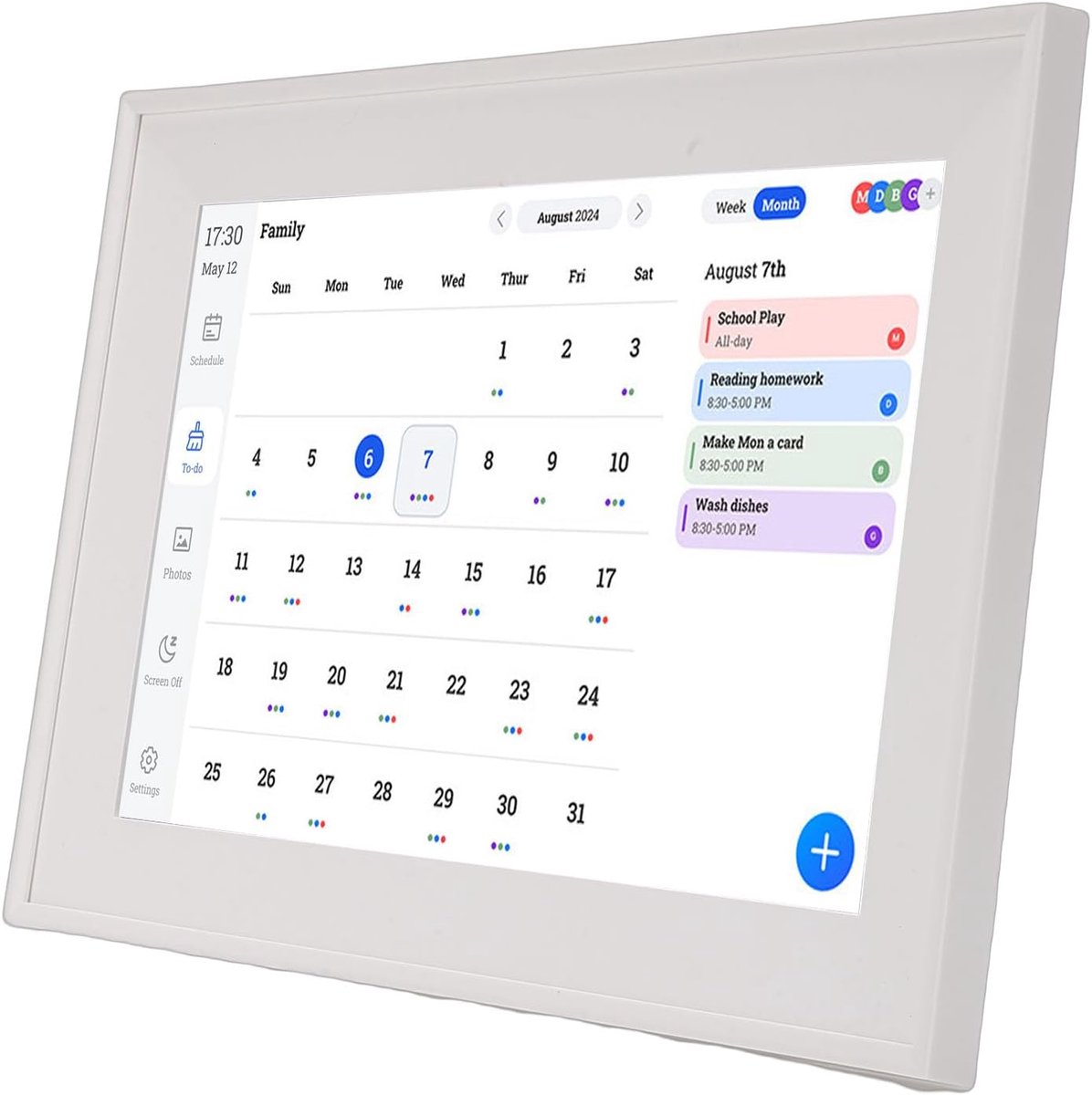 Digitale Kalender - Interactieve Planner - Gezinsplanning Thuis - WiFi Synchronisatie - 101 Inch Scherm