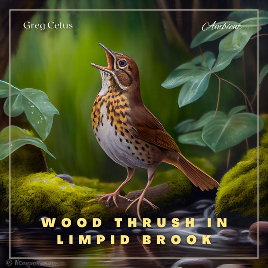 Wood Thrush in Limpid Brook - cover
