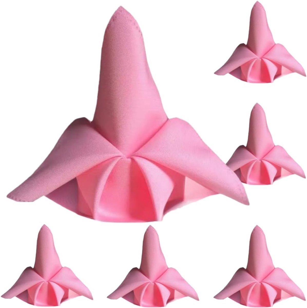 Stoffen Servetten - Polyester Servetten - Tafeldekken - Wasbaar En Strijkbaar - 48x48 Cm - Roze