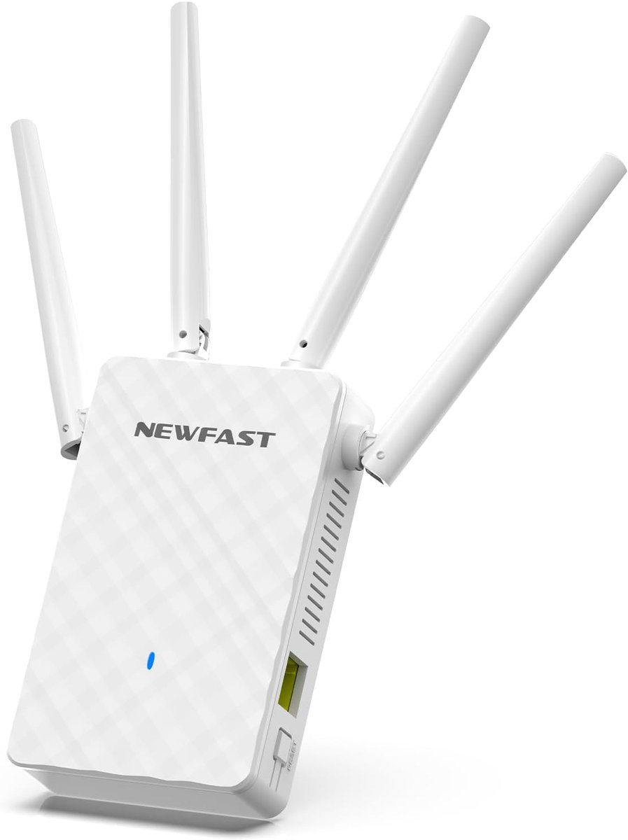 Wifi Versterker - Router Extender - Snel Internet - 300 Mbps Snelheid - 88 x 29 x 196 mm - Wit