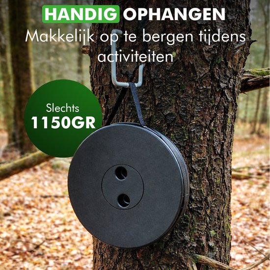 Travelhawk Opvouwbare kruk - Opvouwbare Stoel - Kruk - Krukje - Campingstoel - Inklapbaar - Telescopisch - Visstoel - Voetensteun - Zwart van Merkloos — afbeelding 4