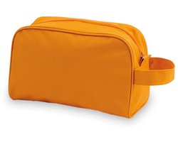 Toilettas oranje met handvat 21,5 cm voor kinderen - Reis...