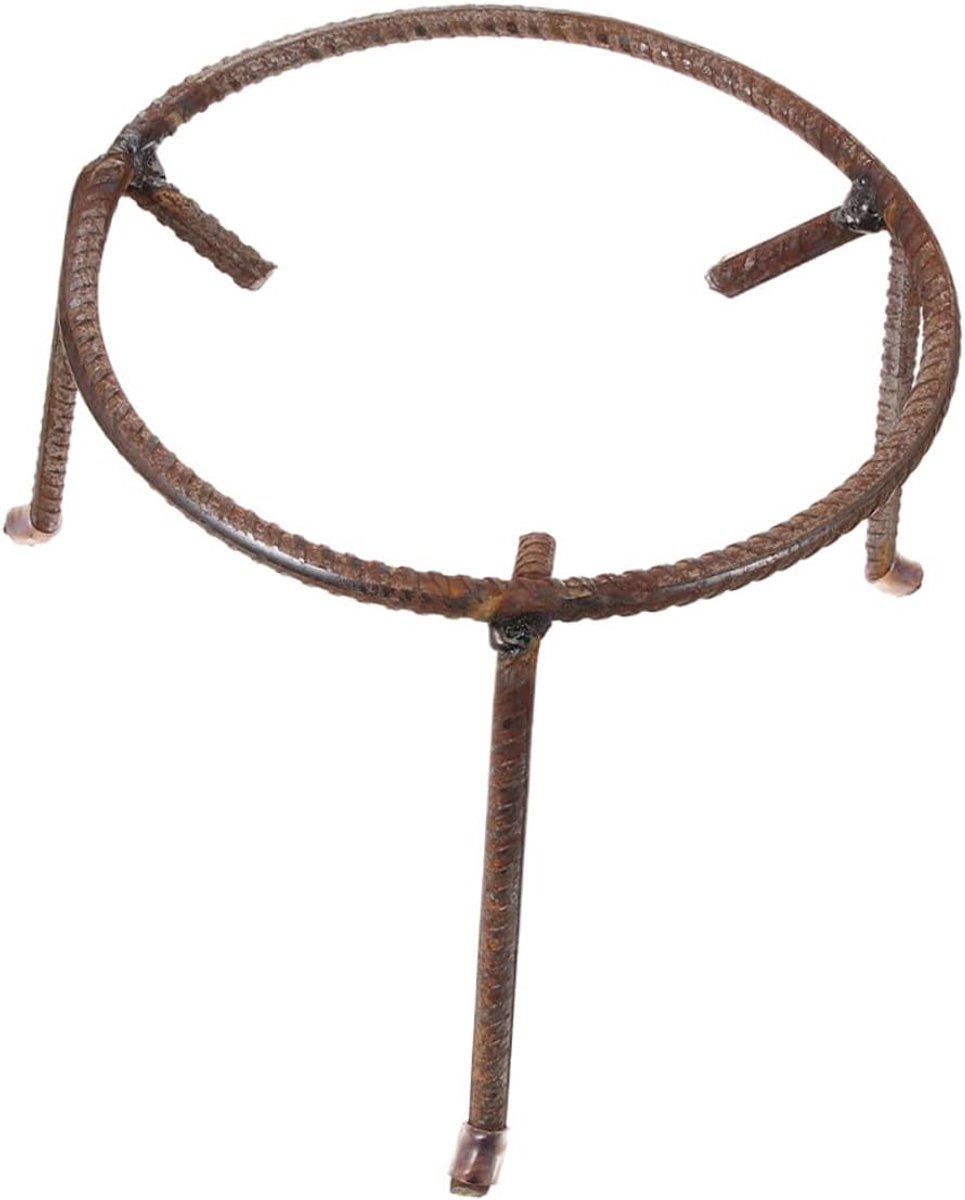 Metalen Pannenstandaard - Vuurkorf Rek - Buiten Koken - Robuust & Stabiel - 24x24x14 cm - Zoals Getoond