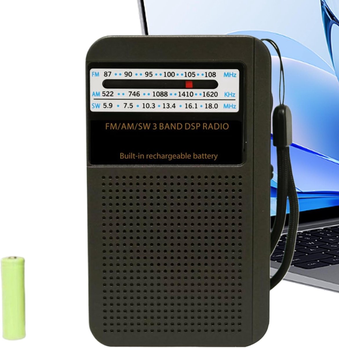 Kleine FM Radio - Draagbare Ontvanger - Outdoor Gebruik - Sterke Signaalgevoeligheid - Compact Formaat