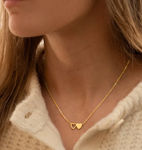 AFSTALR Goud, zilver, roségoud, initiaalketting voor vrouwen, roestvrij staal, A-Z, letternaam, ketting met kleine hartvormige hanger, gepersonaliseerde kettingen, sieraden, verjaardagscadeaus voor