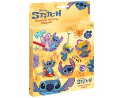 Disney Stitch Totum magneten en sleutelhanger maken met 800+ strass steentjes - knutselset unisex diamond painting creatief speelgoed meisjes en jongens