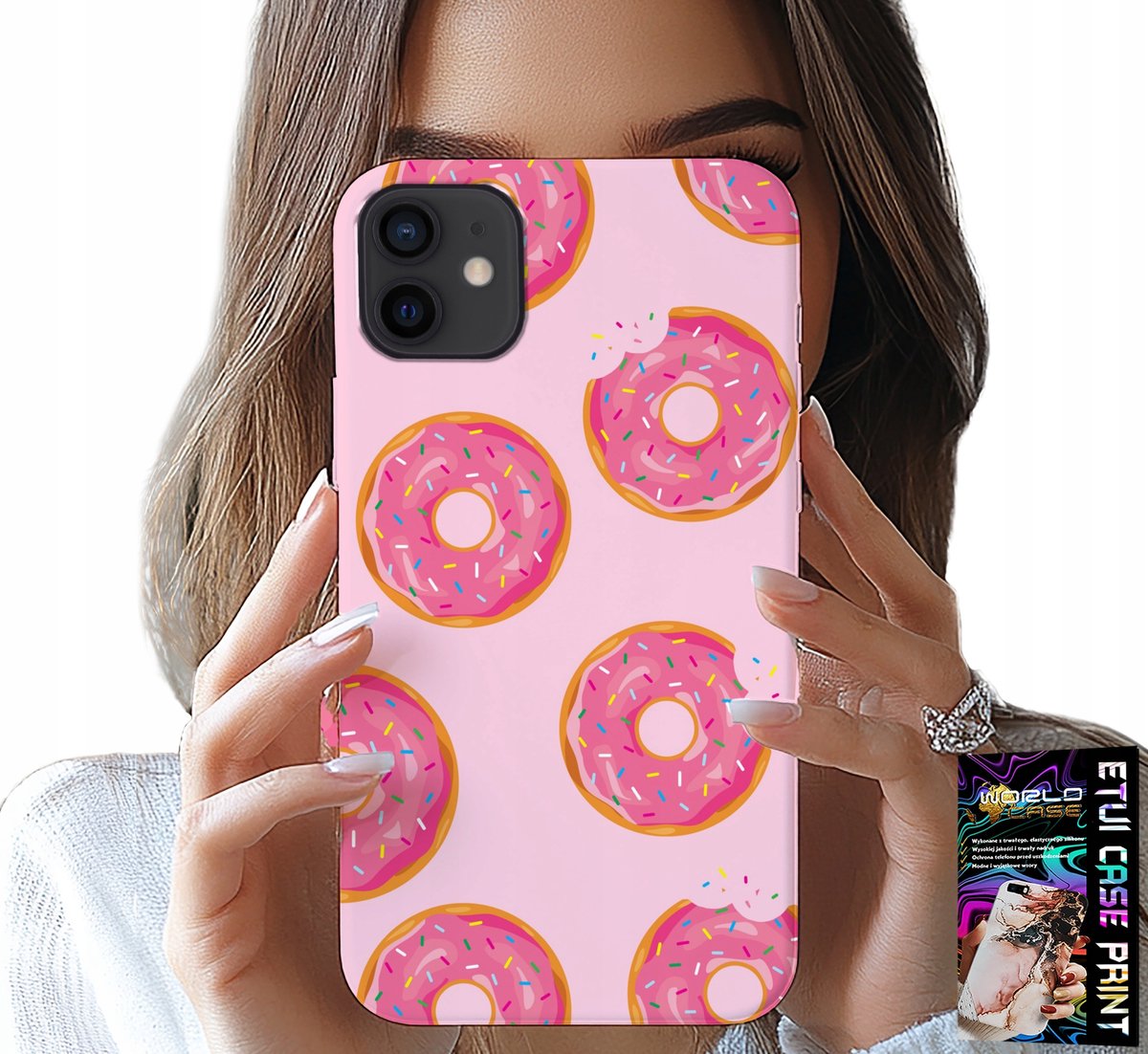 iPhone 11 hoesje - Patroon met donuts en suikerlaagje