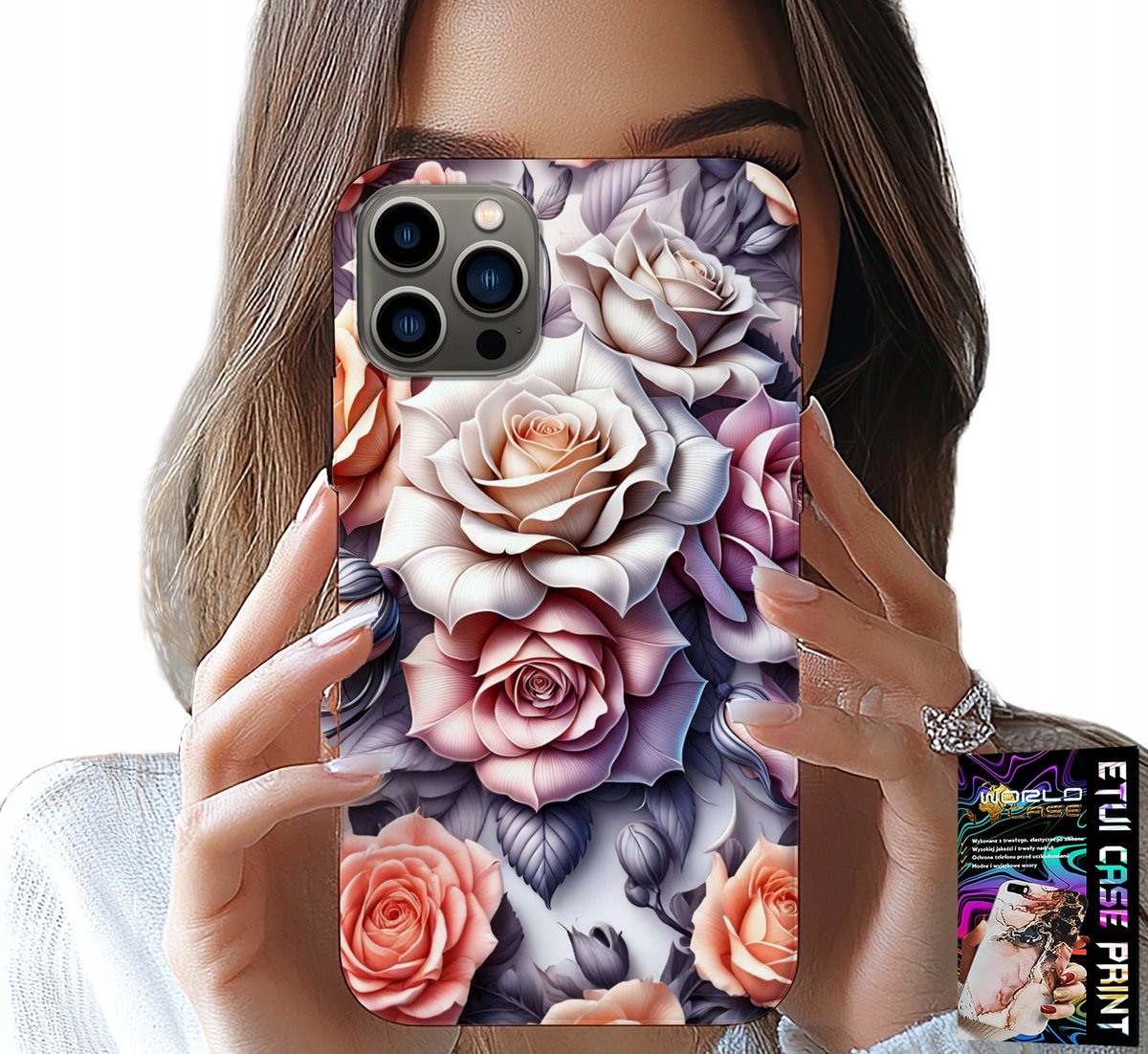 iPhone 12 Pro Max hoesje - Bloemenpatroon, rozen, bloemen