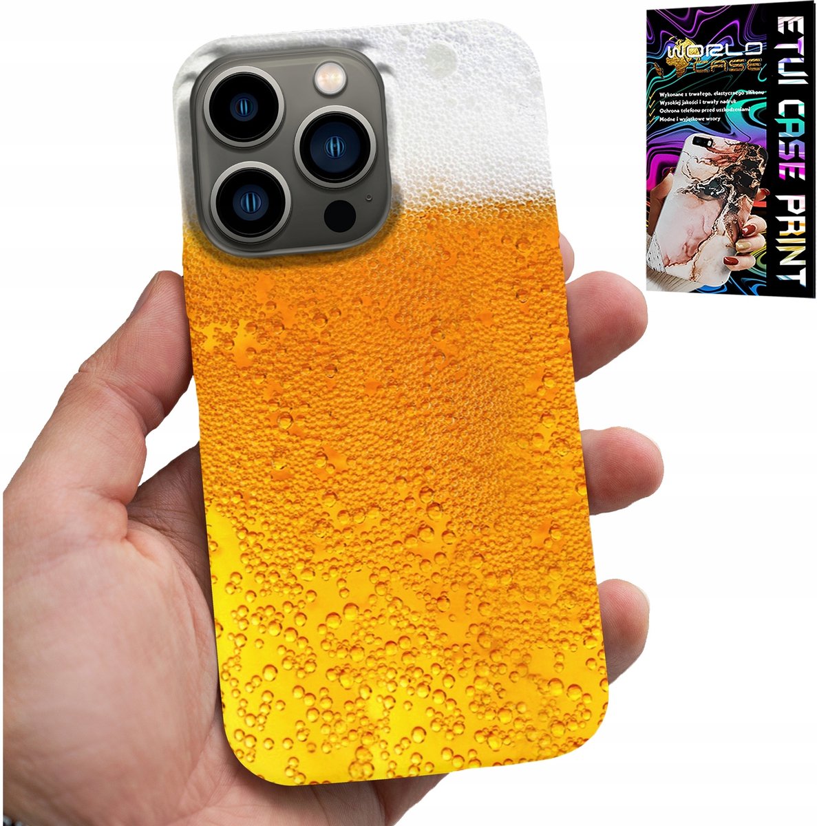 HOESJE VOOR IPHONE 14 PRO - BIER, BIERMUG PATROON VOOR HEREN