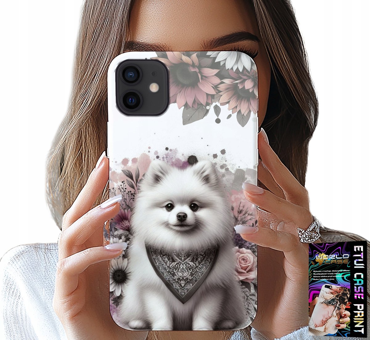 HOESJE VOOR IPHONE 13 MINI - POMERANIAN, MINIATUUR SPIZZA, HONDENRASSEN