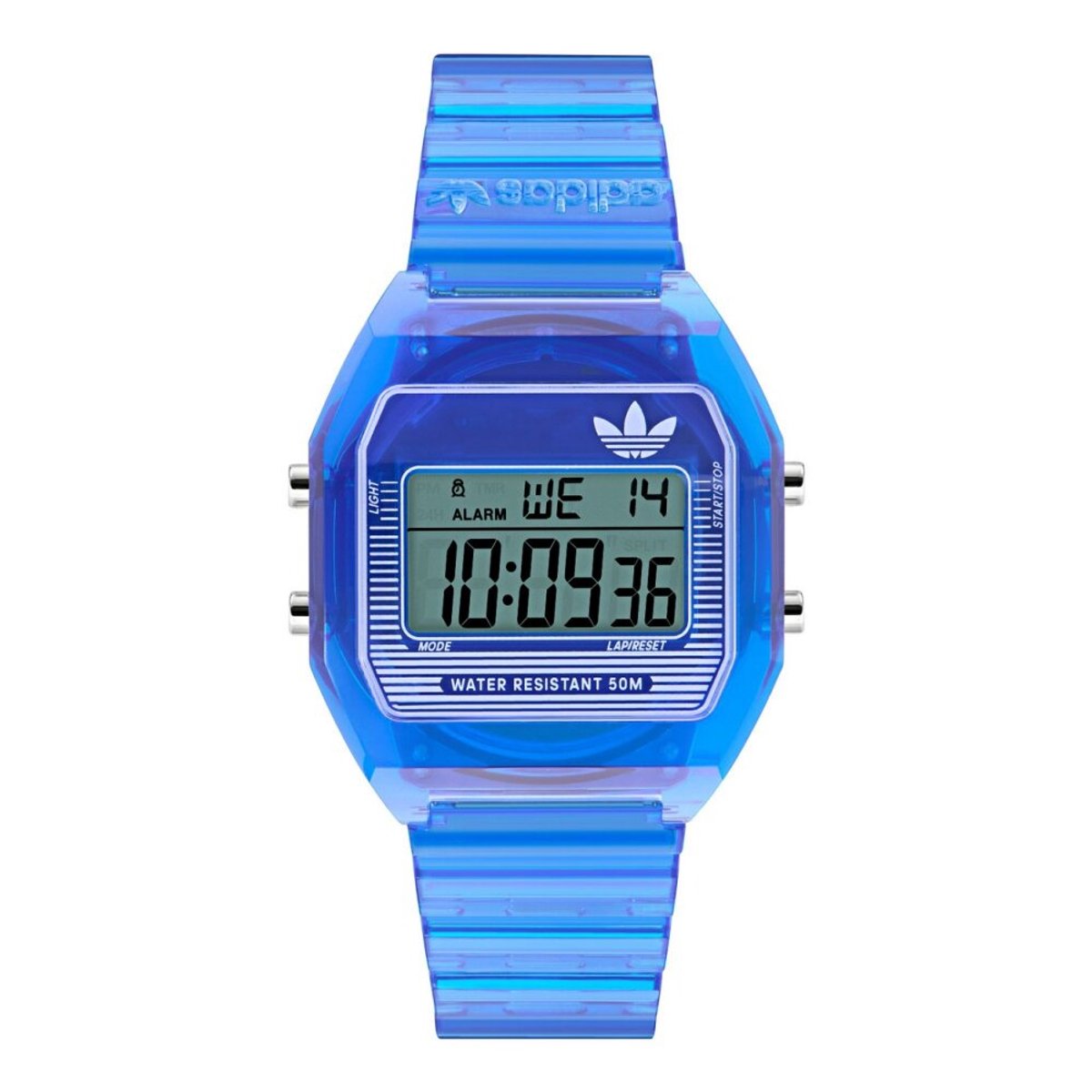 Adidas Originals Digital Two Crystal AOST25537 Horloge - Resin - Blauw - Ø 36 mm