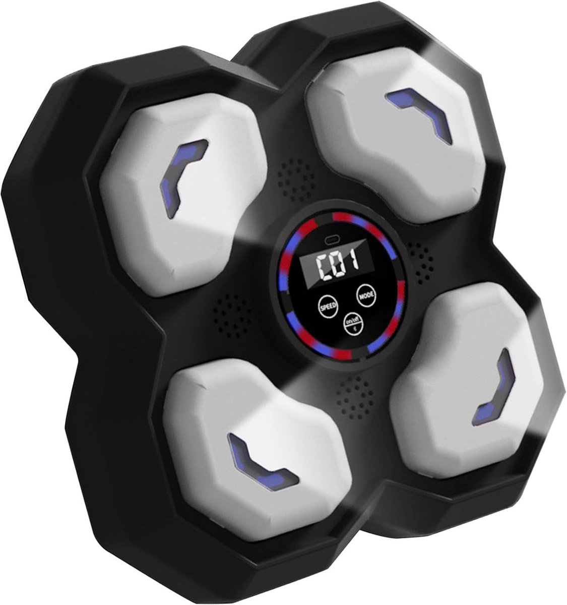 Intelligente Boksmachine - Muziek Bokspad - Thuis Krachttraining - Draadloze Muziek Integratie - 31CM Diameter - Zwart
