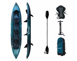 Wattsup Cod 3 Persoons Opblaasbare Kajak Blauw 460cm