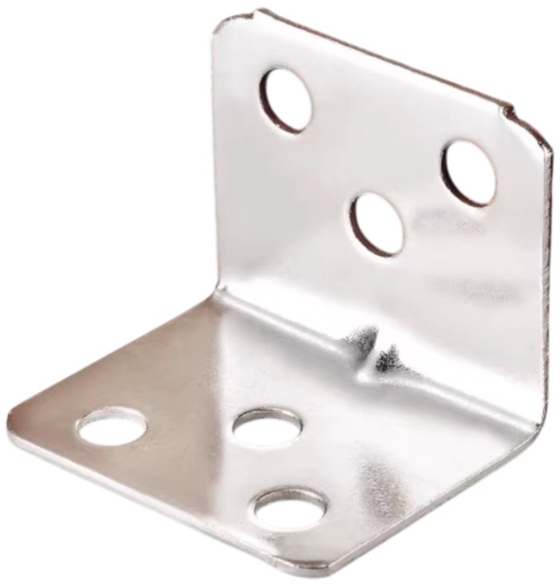 Han-Bar® 8X Roestvrijstalen hoekbeugels, universeel voor kasten, lades, ramen, houten meubels, 90 graden rechte hoekbeugel